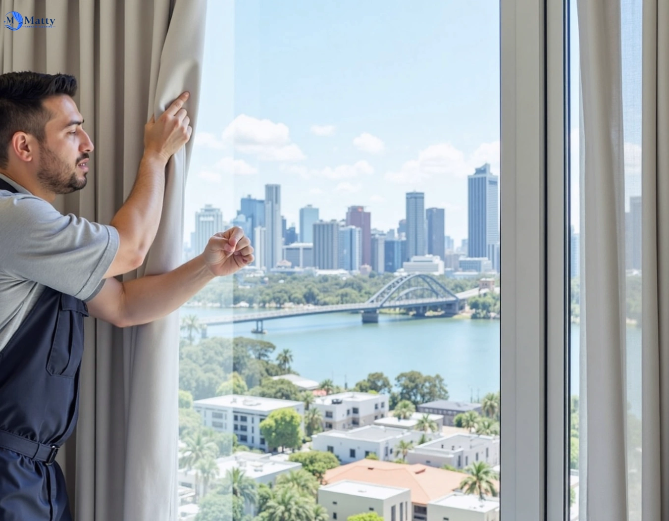 Professional curtain steam cleaning service regent-vic QLD by Matty Curtain Cleaning