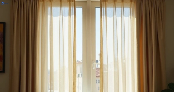 Dull dusty drapes in regent-vic before professional cleaning